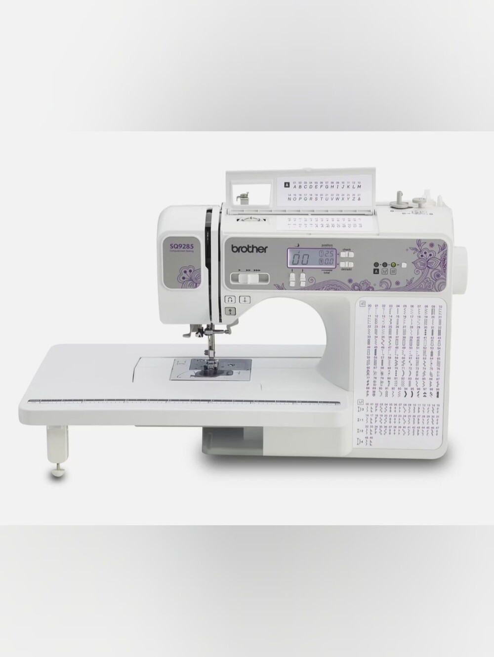 NEW Brother SQ9285 Computerized Sewing & Quilting Machine w/ Wide Table,150 sti